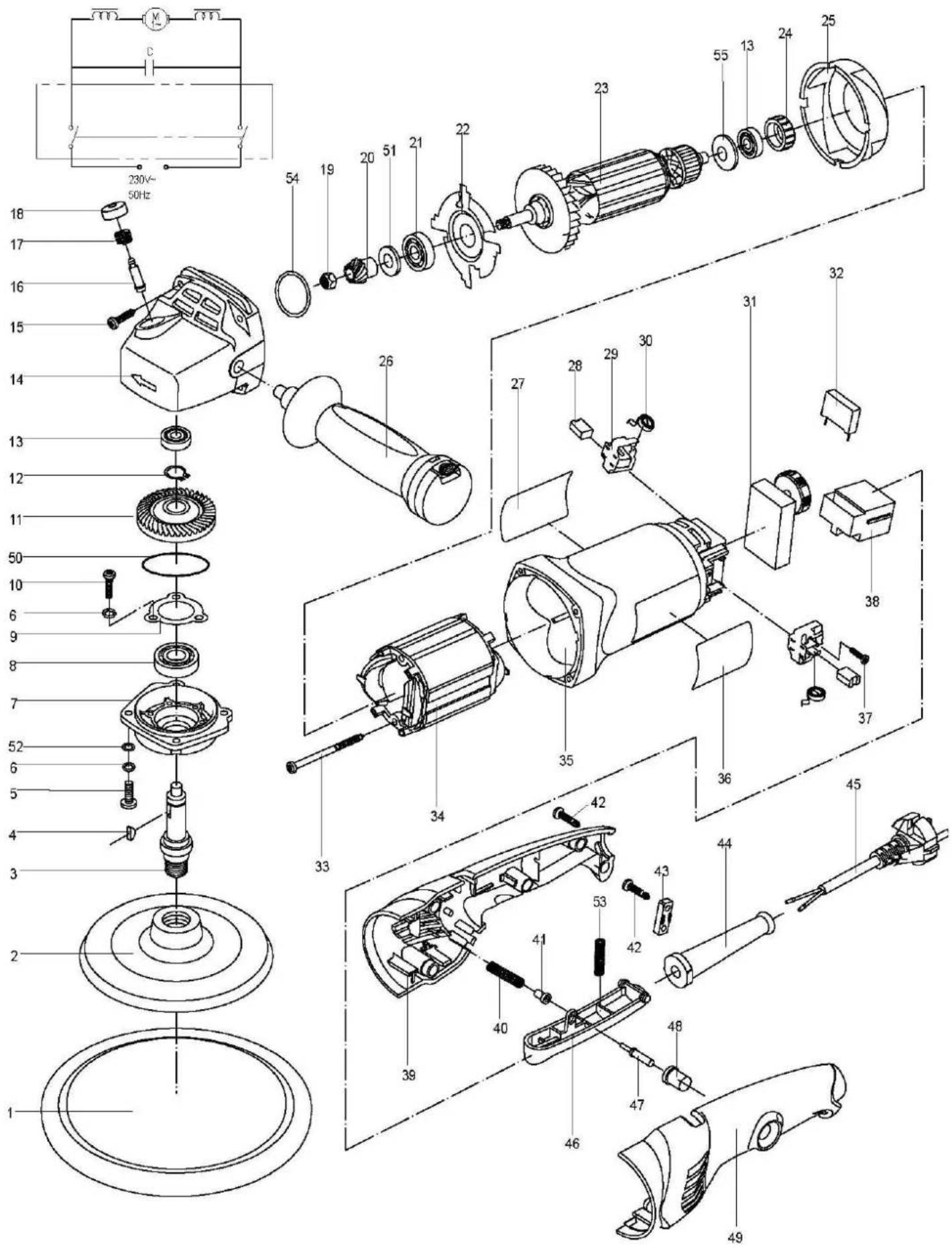 SCHEPPACH PM600 - Standard references: - 1