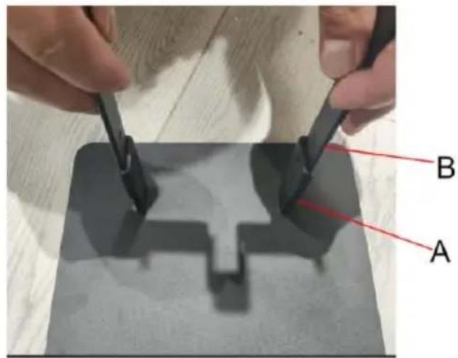 Vevor HLXCQJ-A01 - 1.Install lower bracket B on base A - 2