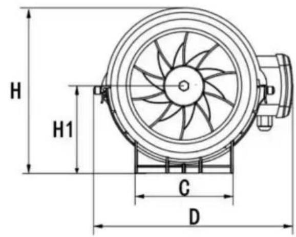 Vevor GX-04-100 - Dimensie - 2