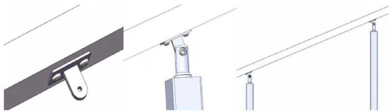 Vevor HR-010 - Montaje con pasamanos (gradiente) - 3