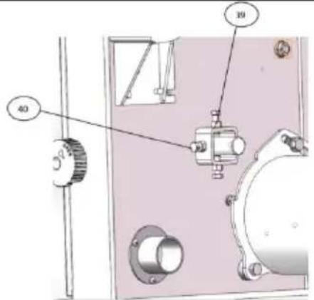 Vevor HBS250 - Instelling Knop voor Bladvolging afstelling - 5