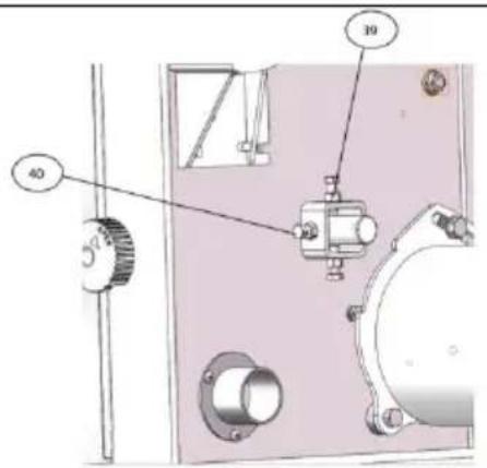Vevor HBS250 - Bouton de réglage de la tension de de scie à ruban - 5