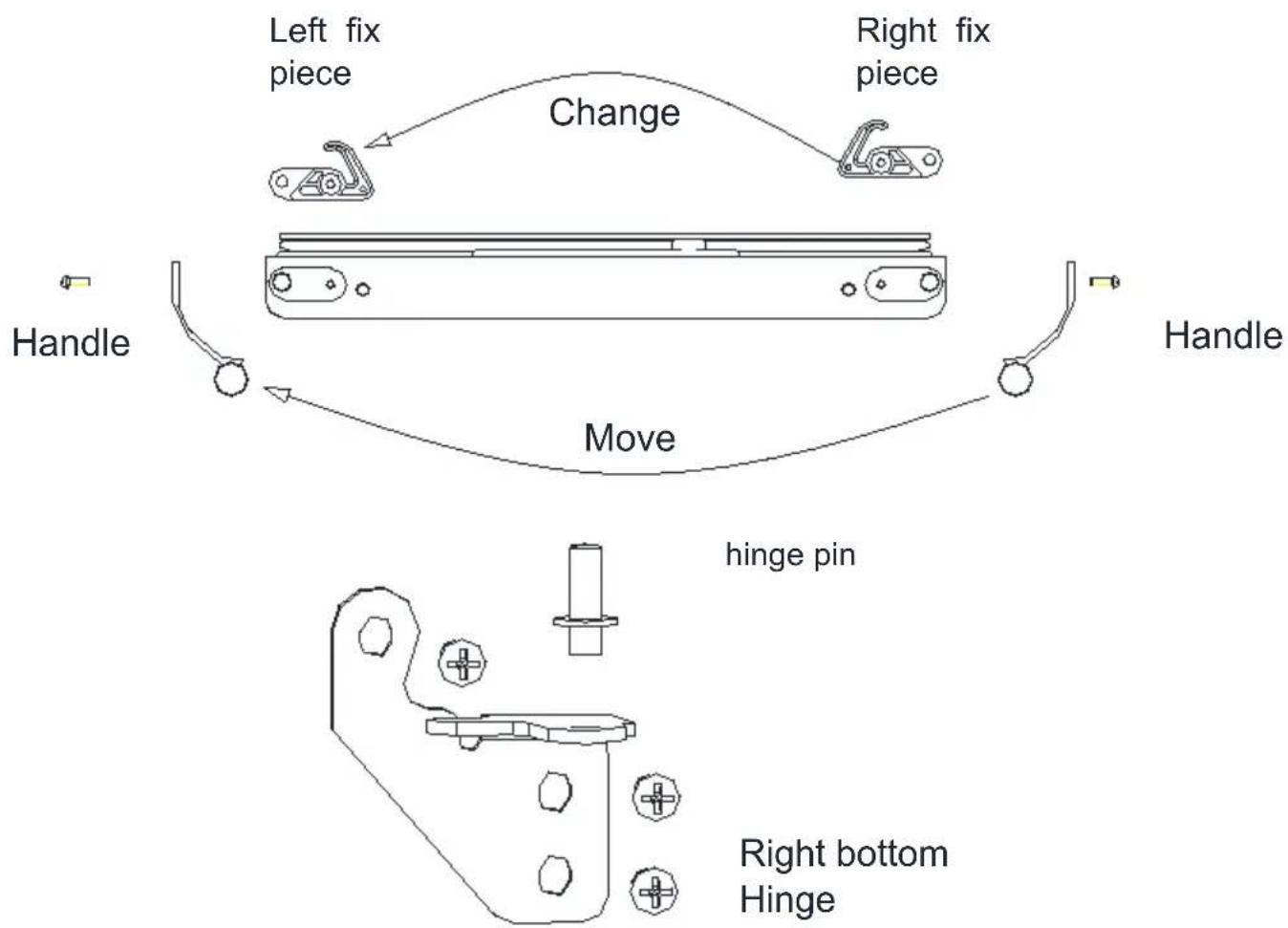 Vevor HBZB-36F - DOOR REVERSING (Optional) - 2