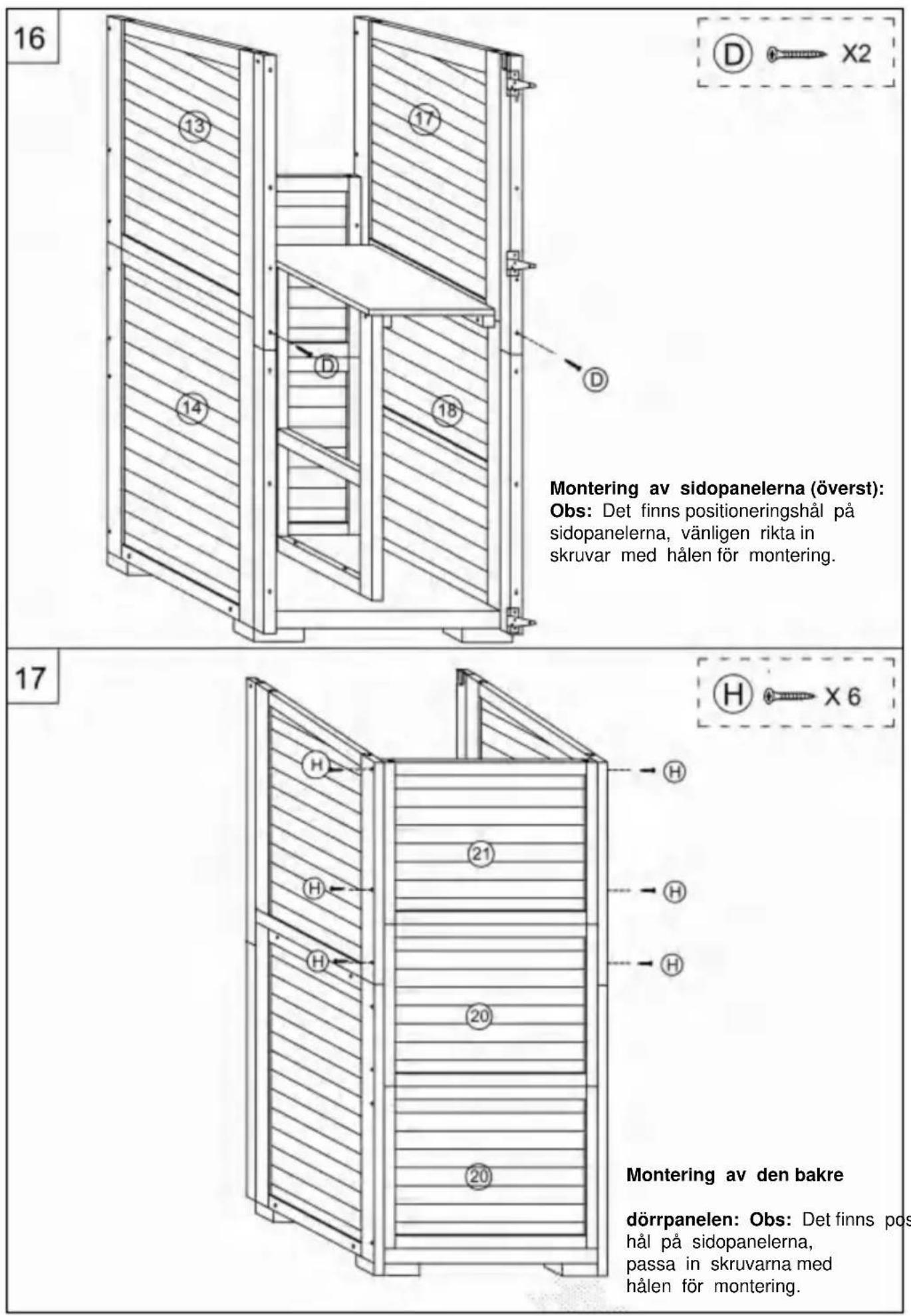 Vevor HL-001 - Montering av bottenplatta och sidopaneler: - 9
