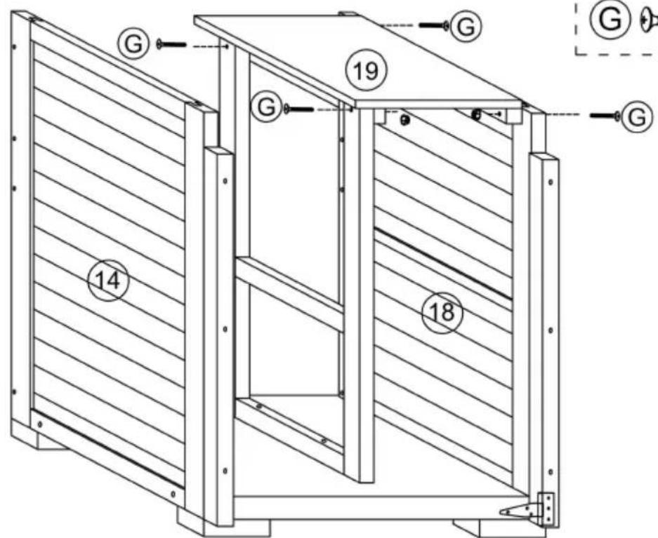 Vevor HL-001 - Assembling the side panels (bottom): - 5