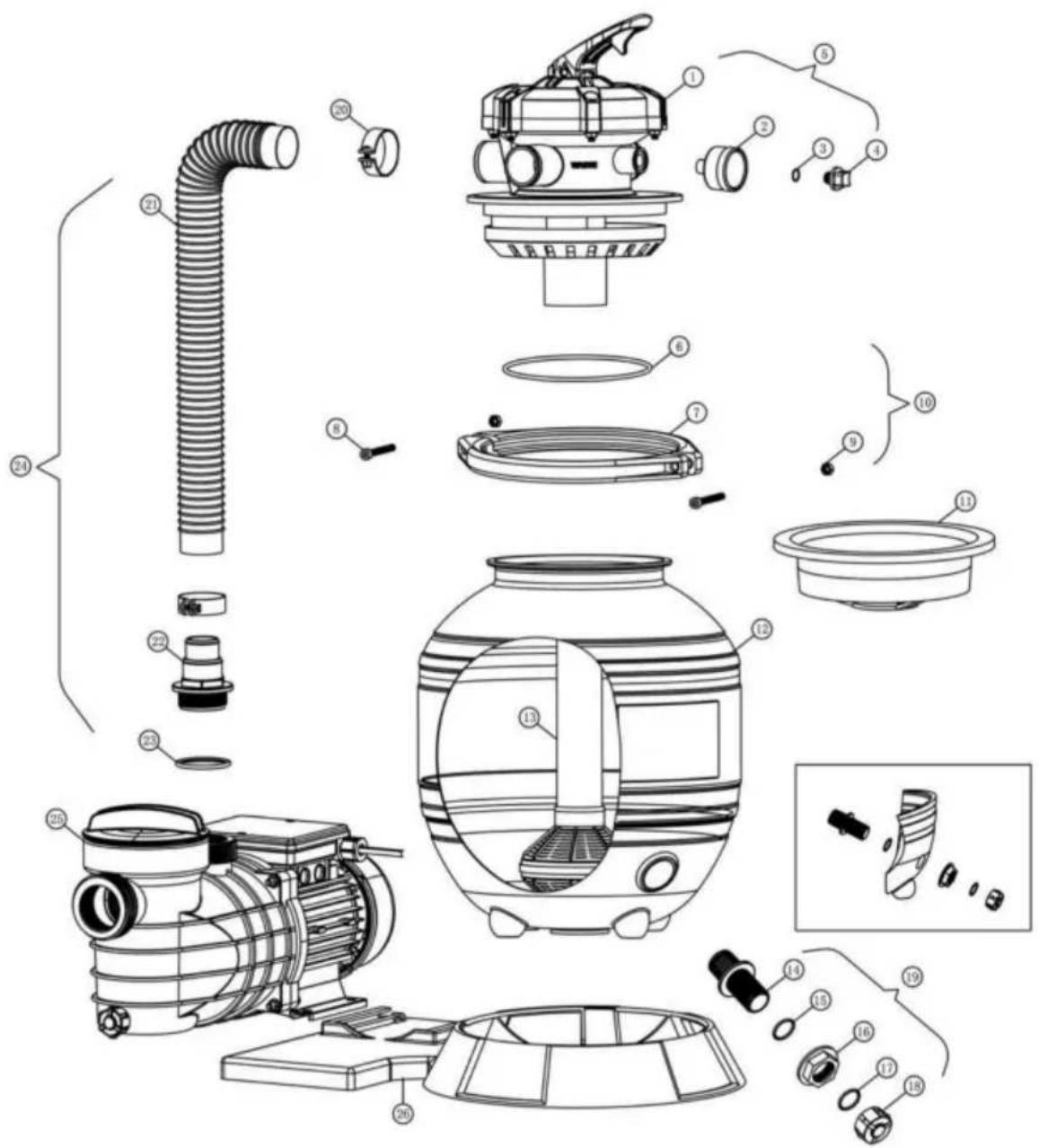 Vevor HCP370-D - MONTAGEDARF - 1