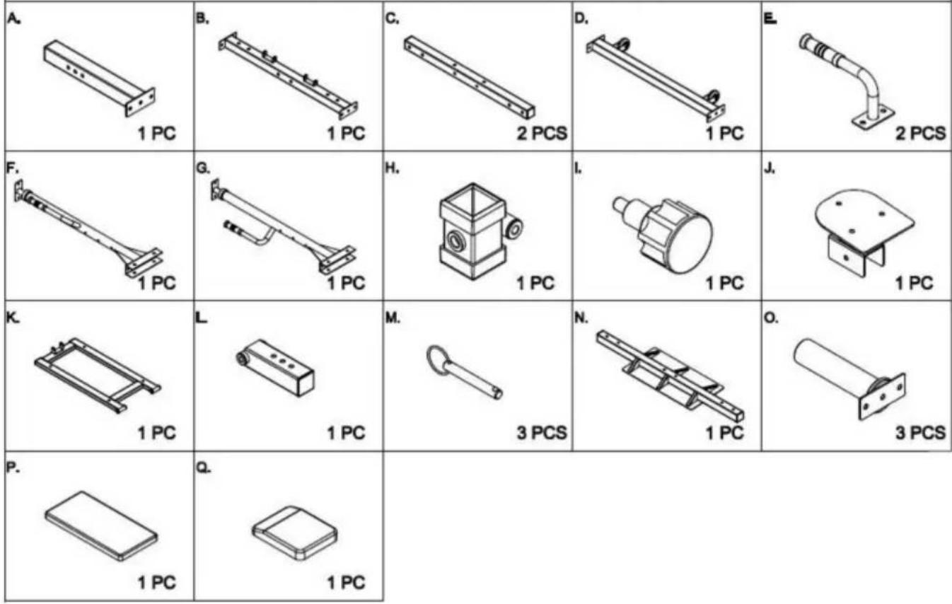 Vevor HM1907 - PARTS LIST - 1
