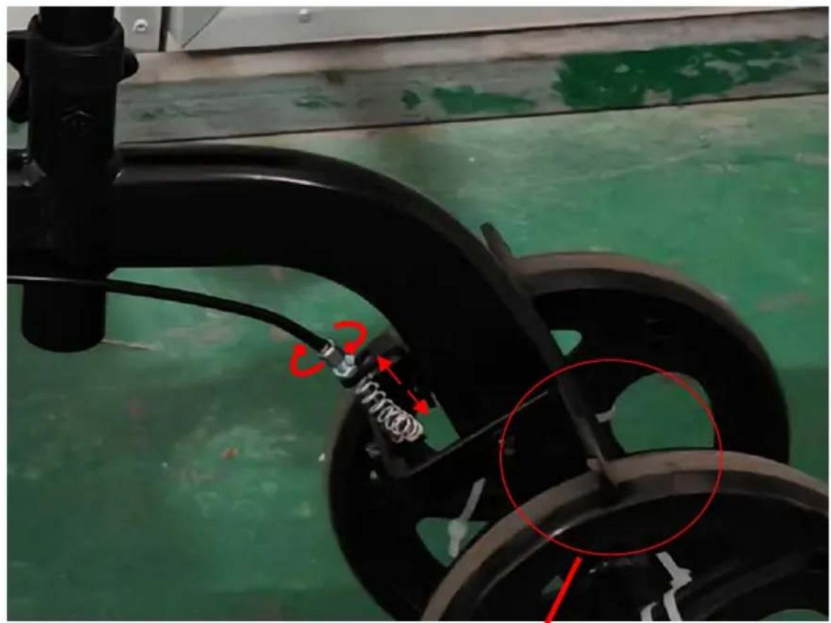 Vevor HFK-9270 - How to adjust brakes? - 1
