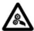 Vevor HBS350 - Risk of kickback(workpiece is caught by the band saw blade - 1