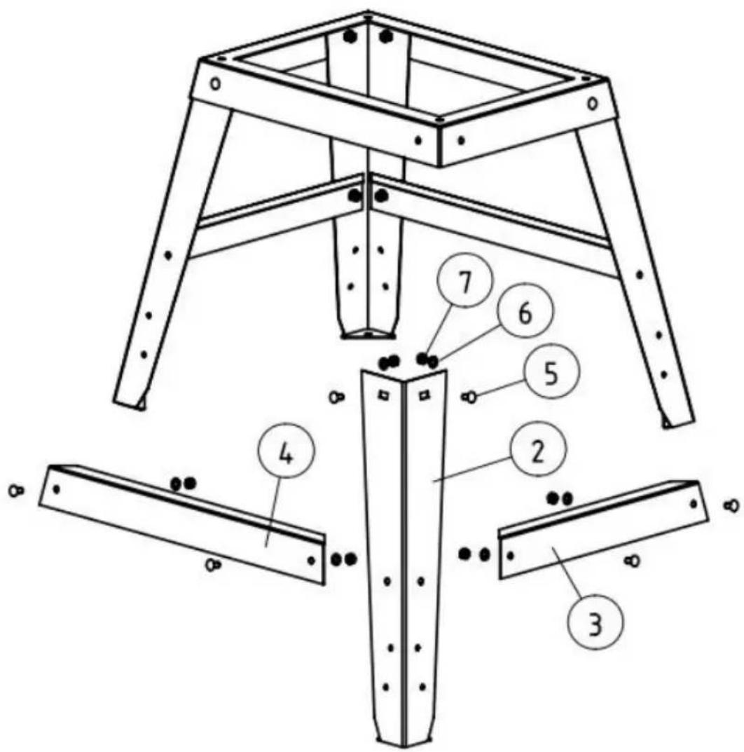 Vevor HBS350 - Band Gesehen Kabinett Stand - 1