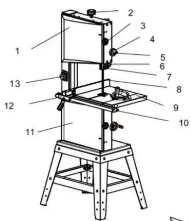 Vevor HBS350 - COMPONENTS AND PARTS(STANDARD DELIVERY) - 1