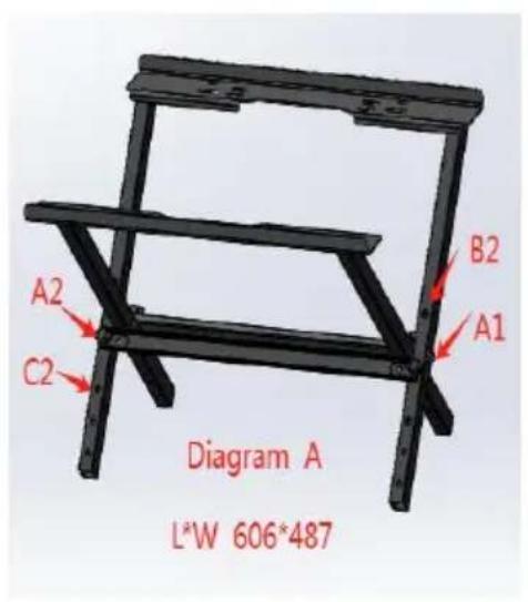 Vevor HS6804 - ASSEMBLING THE SUPPORT - 1