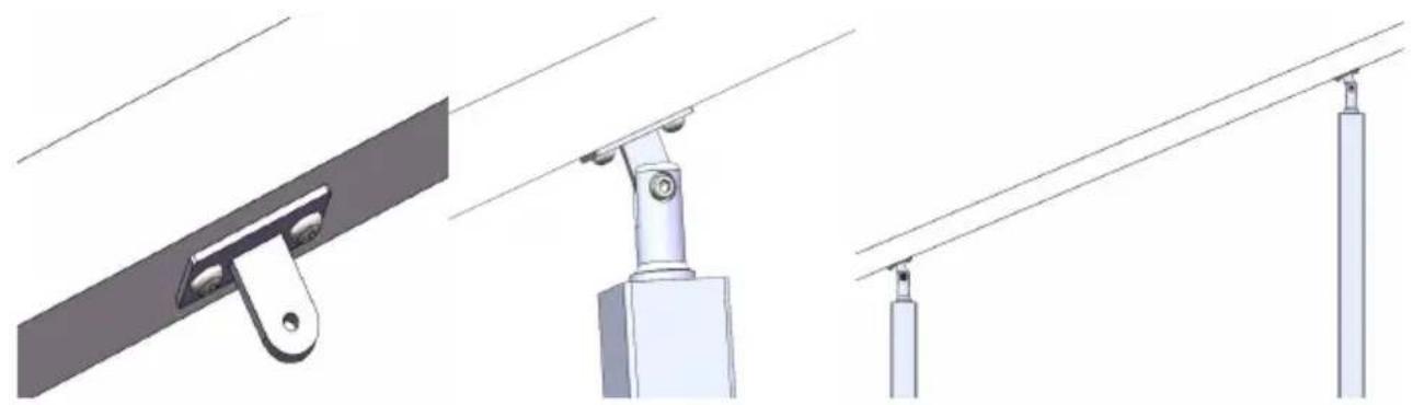 Vevor HR-007 - Montaje con pasamanos (gradiente) - 3