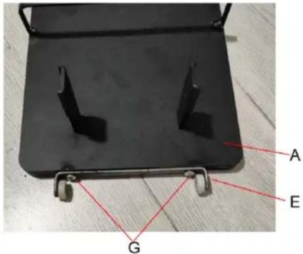 Vevor HLXCQJ-C02 - Install lower bracket B on base A - 13