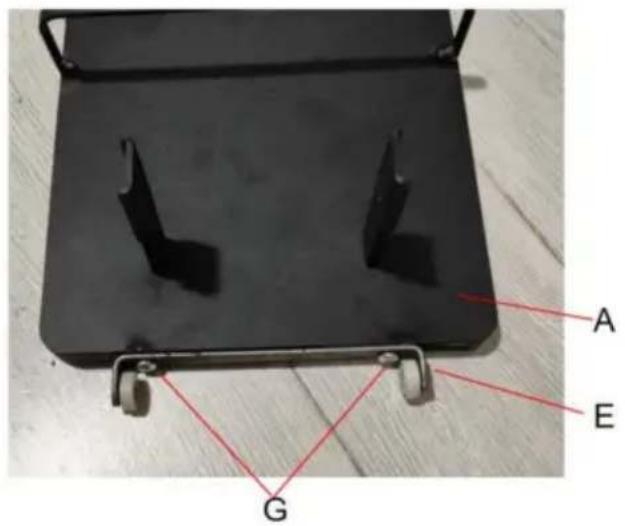 Vevor HLXCQJ-C02 - Installieren Sie die untere Halterung B an der Basis A - 12