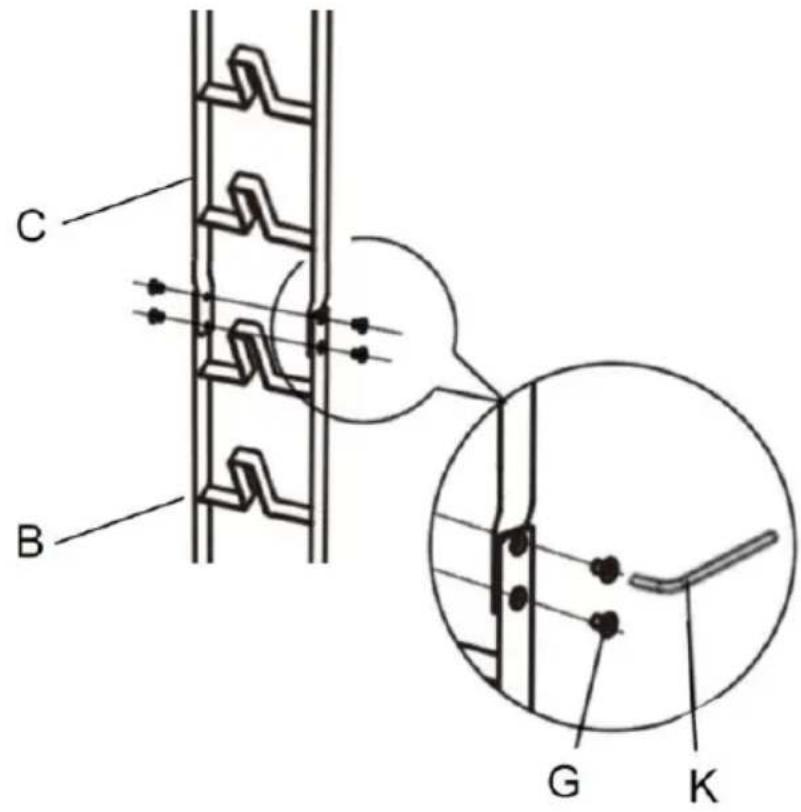 Vevor HLXCQJ-C02 - Install lower bracket B on base A - 5