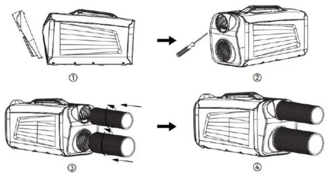 Vevor IOG-1 - INSTALL THE FRONT AIR EXHAUST PIPE - 1