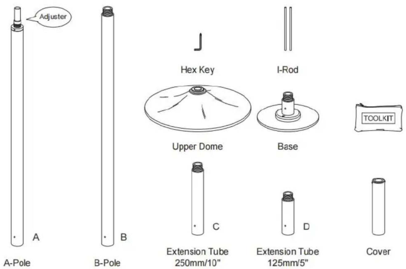 Vevor HM-594 - PARTS IDENTIFICATION - 1