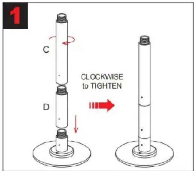 Vevor HM-594 - ASSEMBIY INSTRUCTIONS - 1