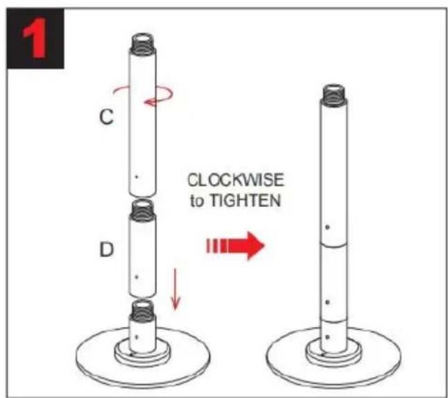 Vevor HM-594 - ASSEMBIY INSTRUCTIONS - 1