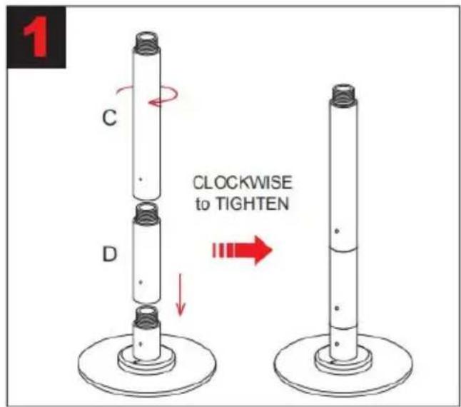 Vevor HM-594 - ASSEMBIY INSTRUCTIONS - 1