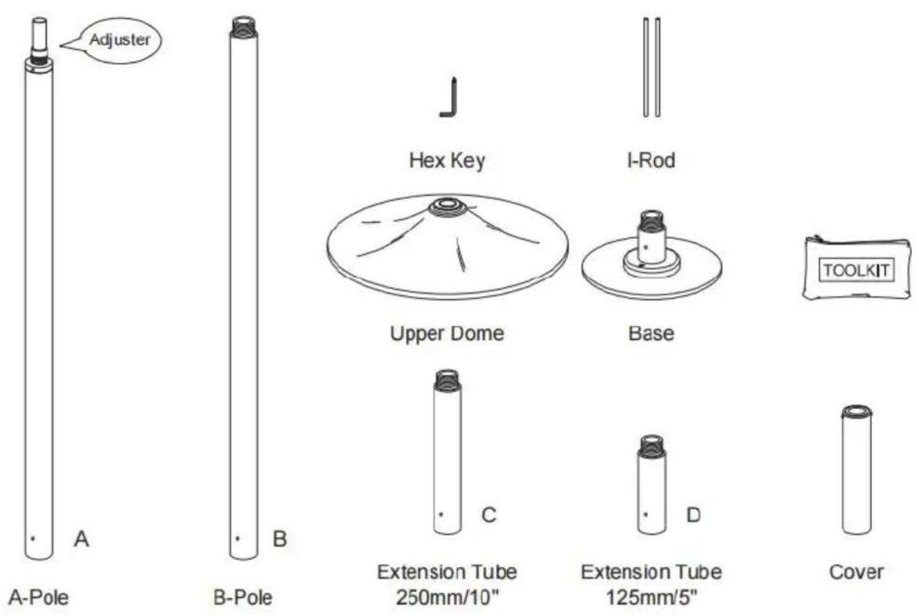 Vevor HM-594 - PARTS IDENTIFICATION - 1