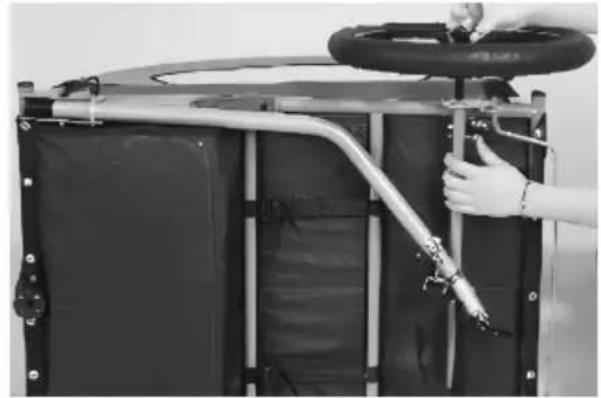 Vevor JBT03K2 - Attach The Rear Wheels: - 1