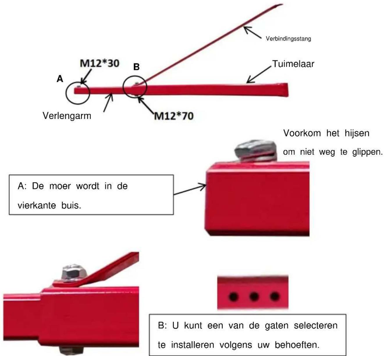 Vevor HHDB-300/600KG - Installatiestappen - 4