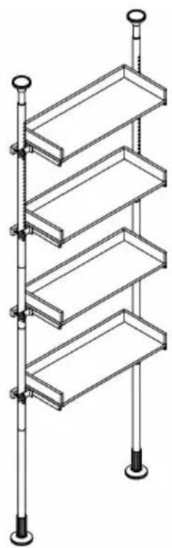 Vevor JFS-001 - Over Toilet Storage Rack - 1