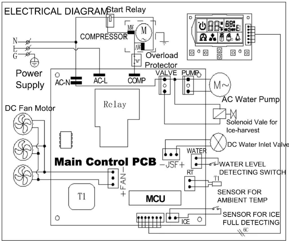 Vevor HZB-45 - WIRING DIAGRAM - 1