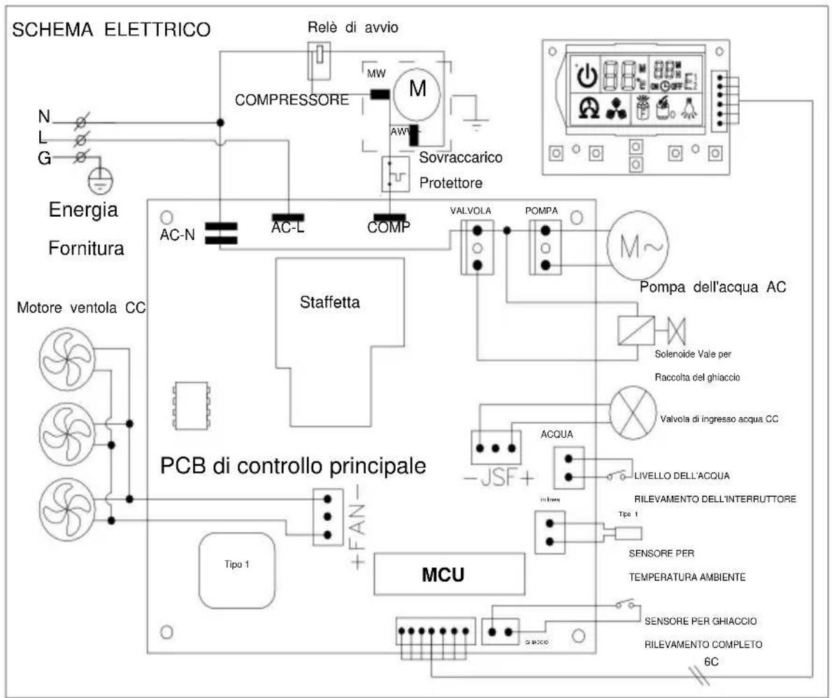 Vevor HZB-45 - SCHEMA ELETTRICO - 1