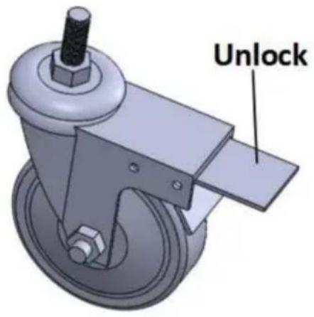 Vevor HXTC-3WD - VERWENDUNG DER ROLLENBREMSE - 1