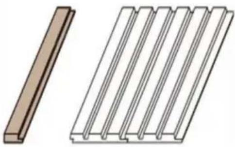Vevor JF166-HFK-30220 - Fase 4: giunzione dei pannelli murali a doghe acustiche WPC; - 6