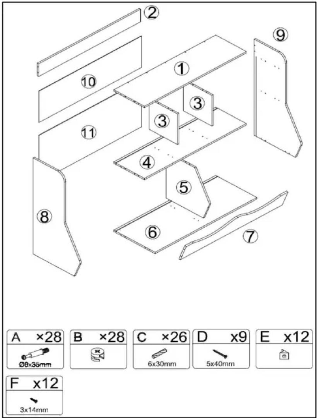 Vevor IVY-VVR-005 - PACKAGE CONTENTS - 1