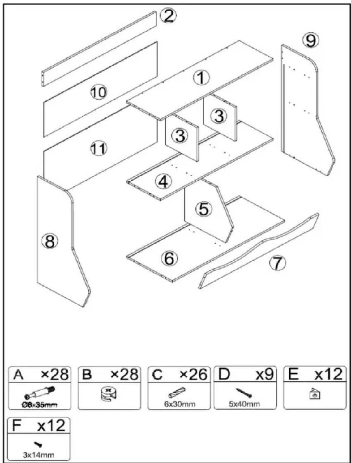 Vevor IVY-VVR-005 - PACKAGE CONTENTS - 1