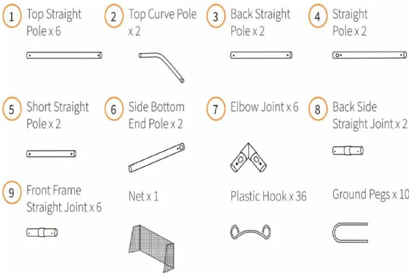 Vevor JH-101 - PART LIST - 2