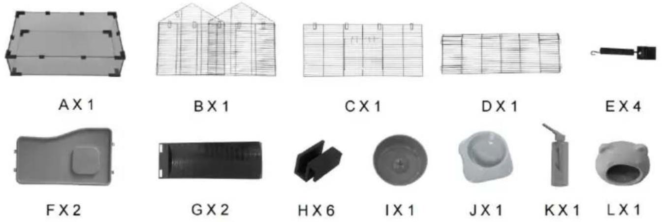 Vevor JM-XC-088 - PARTS LIST - 1