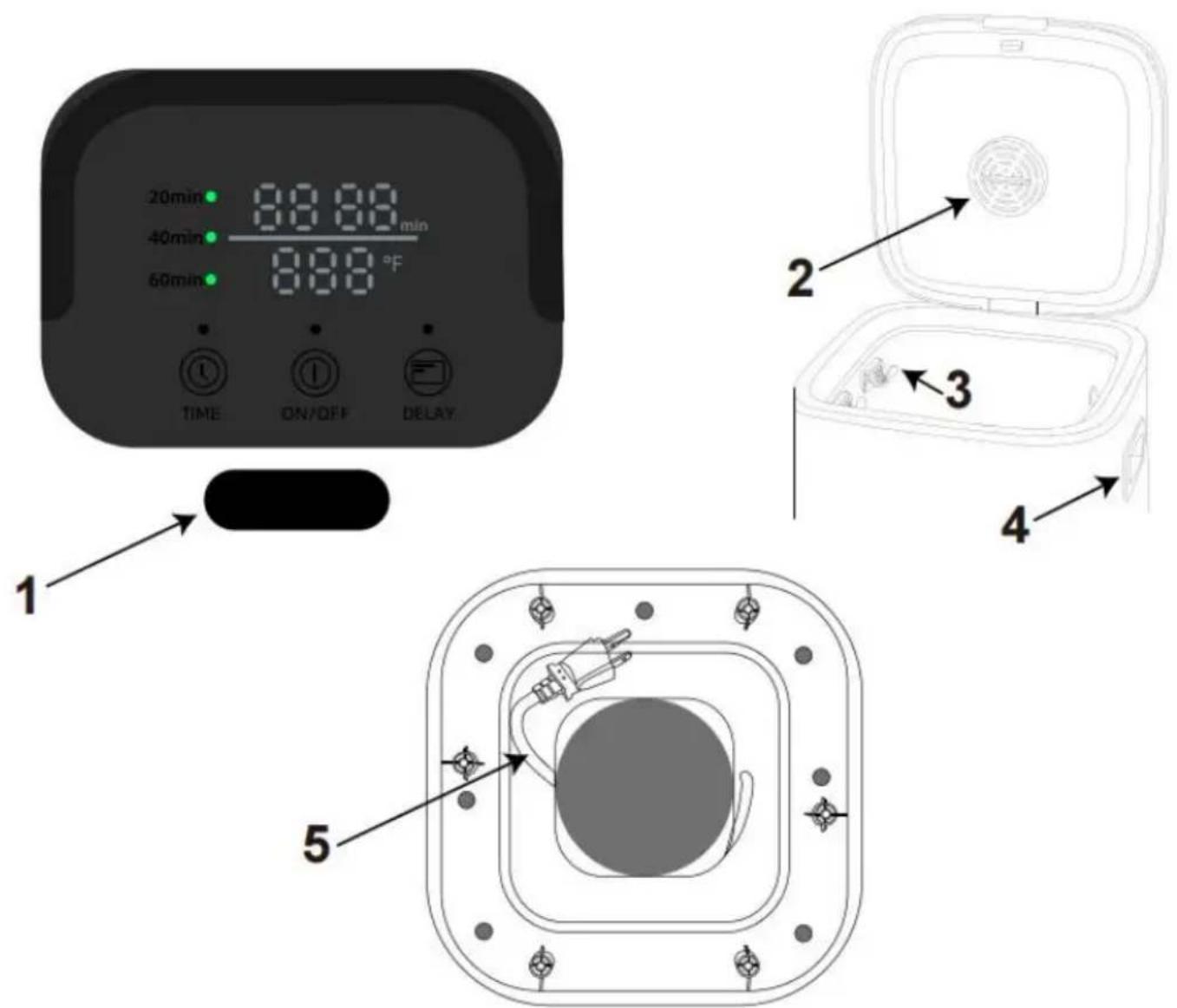 Vevor HSTW-12 - Wskazanie pracy LED - 1