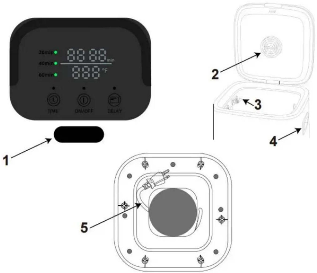 Vevor HSTW-12 - Indicazione LED funzionante - 1
