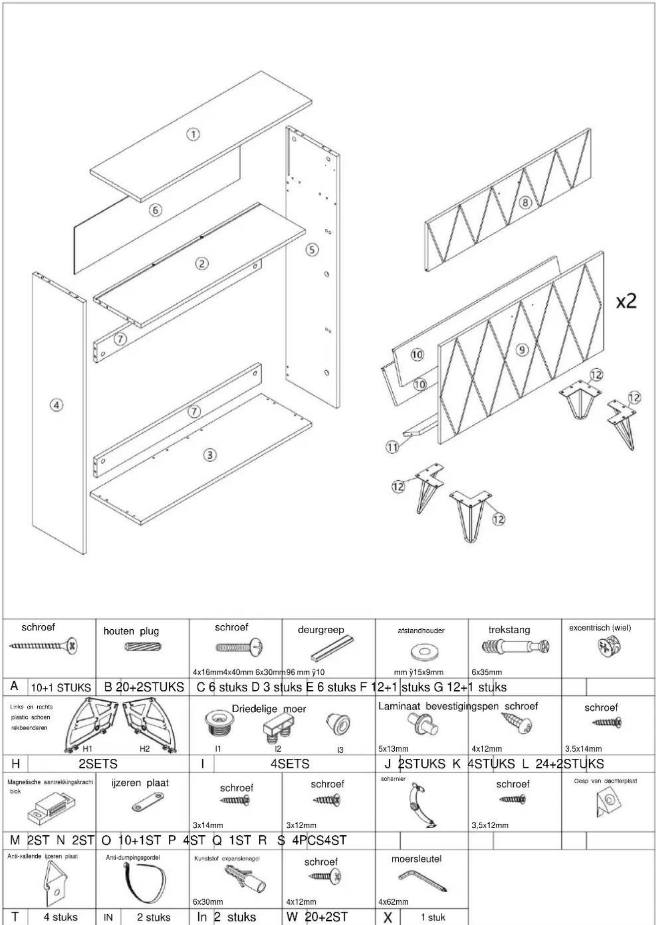 Vevor HZS004 - BEWAAR DEZE INSTRUCTIONS - 1