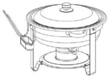 Vevor HZ-831 - ROUND CHAFING DISH - 1