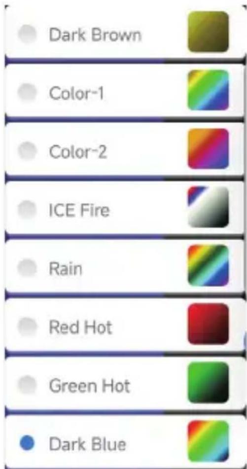 Vevor HT-203U - Color Palette - 2