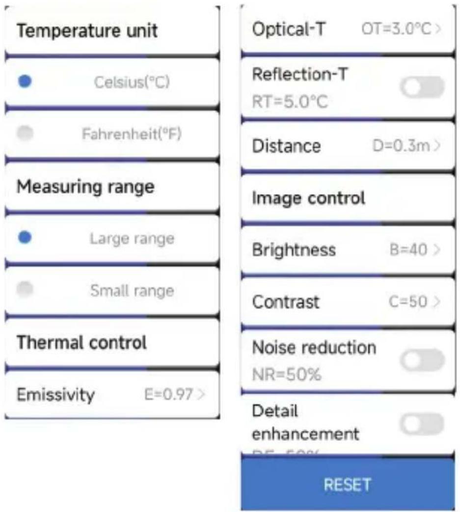 Vevor HT-203U - Temperature Measurement Setting - 1