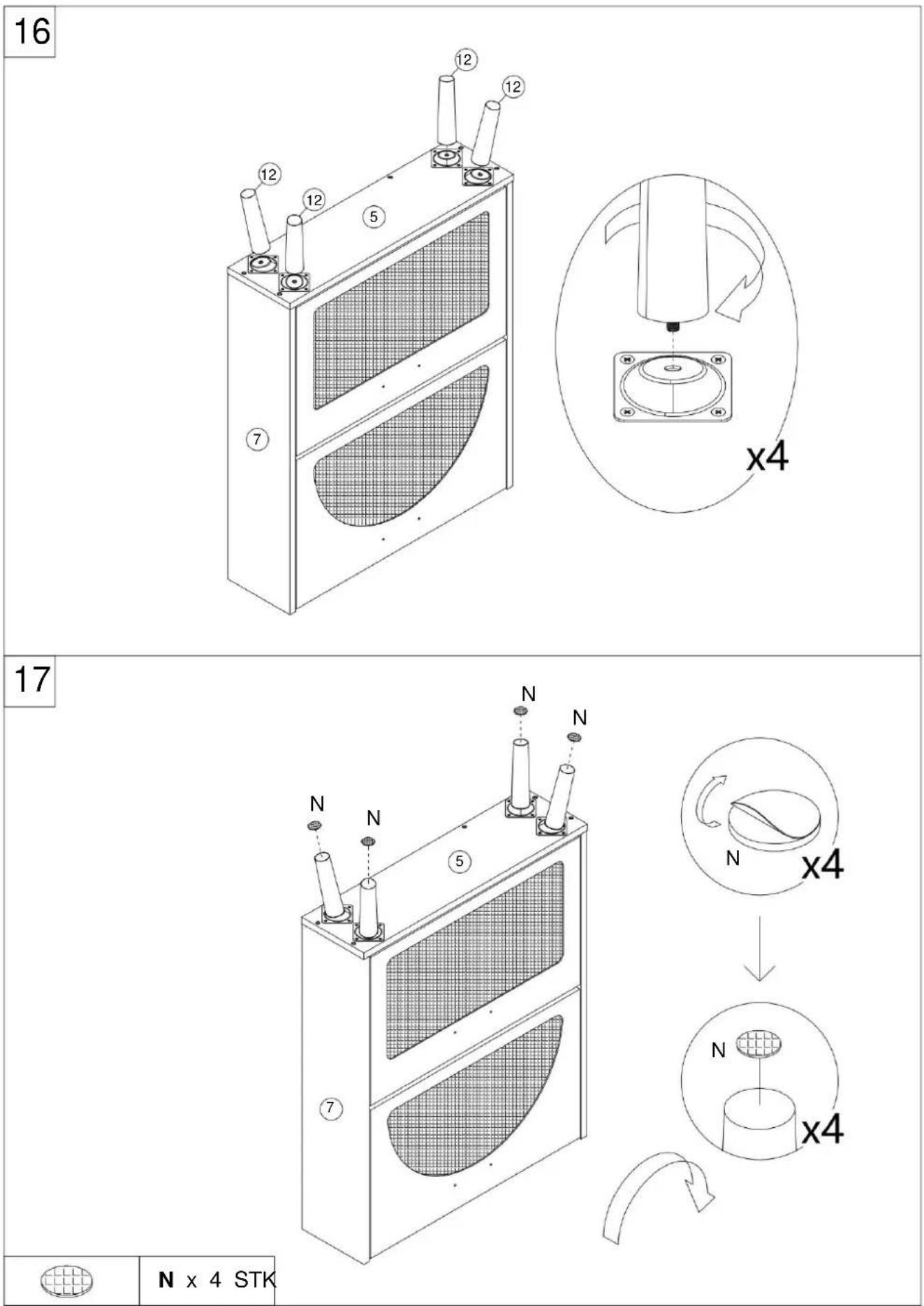 Vevor HZR001 - TEILELISTE - 4