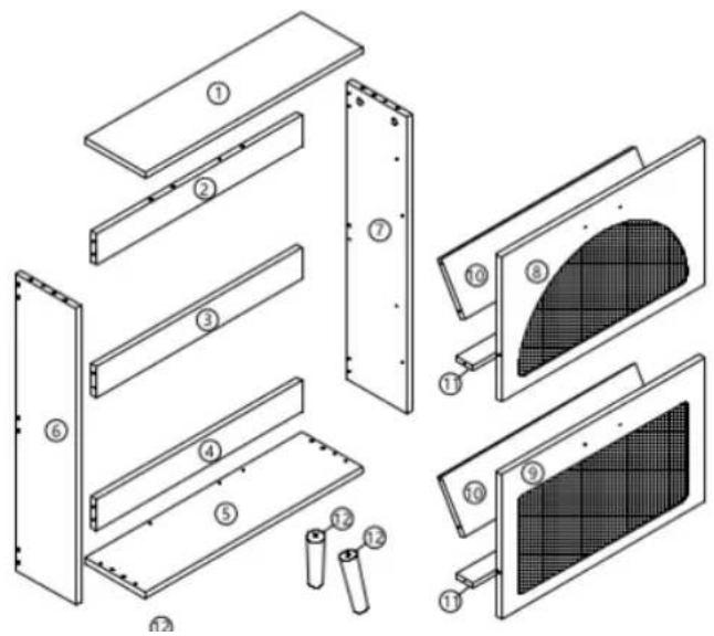 Vevor HZR001 - PARTS LIST - 1
