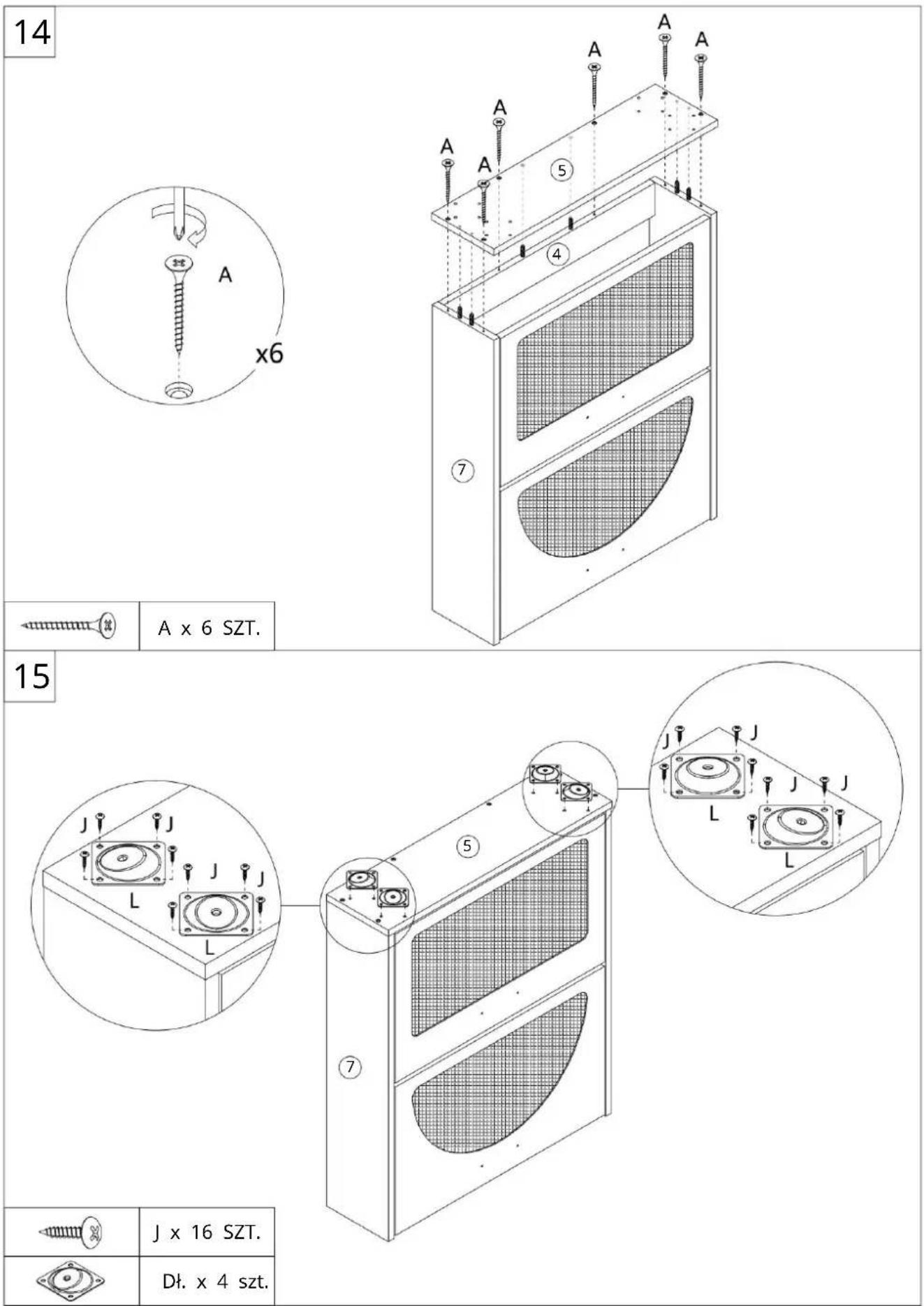 Vevor HZR001 - TEILELISTE - 19