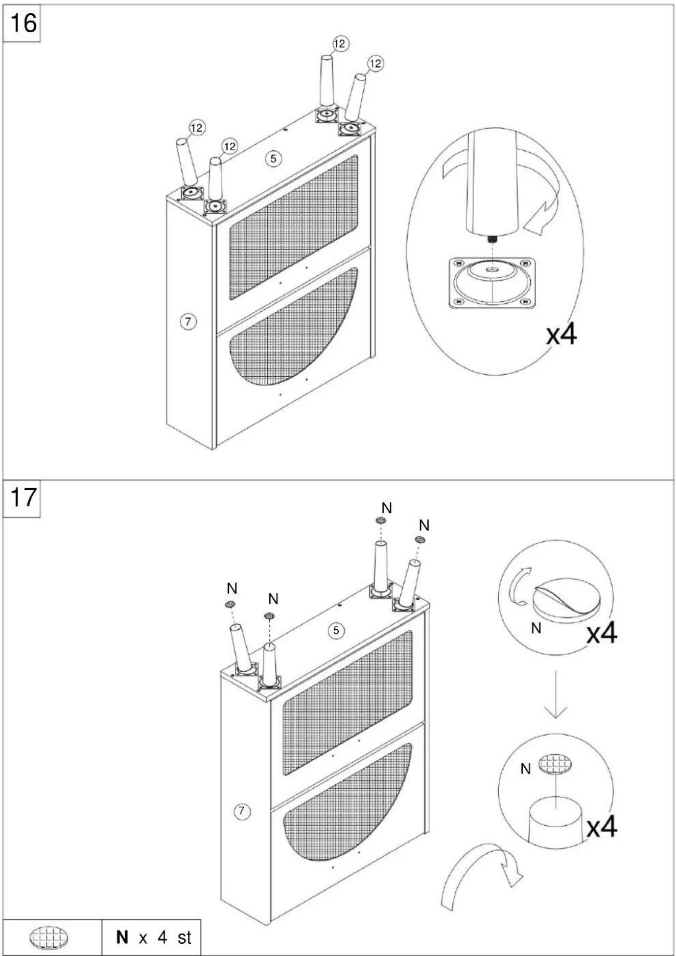 Vevor HZR001 - TEILELISTE - 30