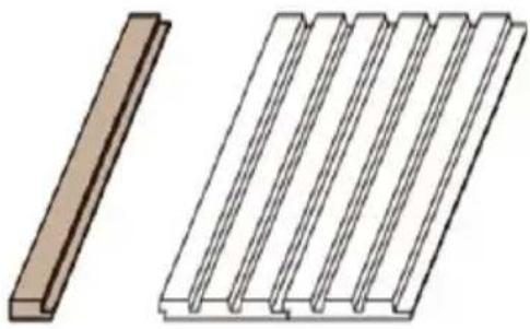 Vevor JF166-HFK-30110 - Step 4: Splicing Acoustic WPC slat wall panels; - 6