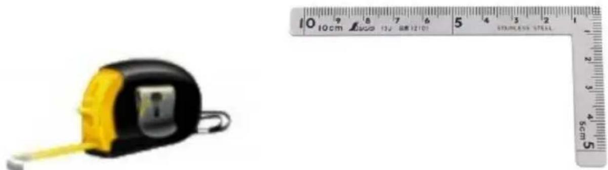 Vevor KDLRB50-158-33 - On the pasted wall, mark the required location and size. - 1