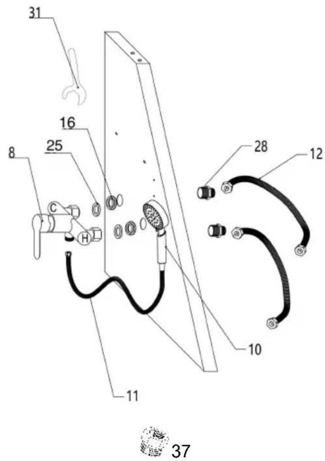 Vevor K2E01011 - Étapes d'installation - 12